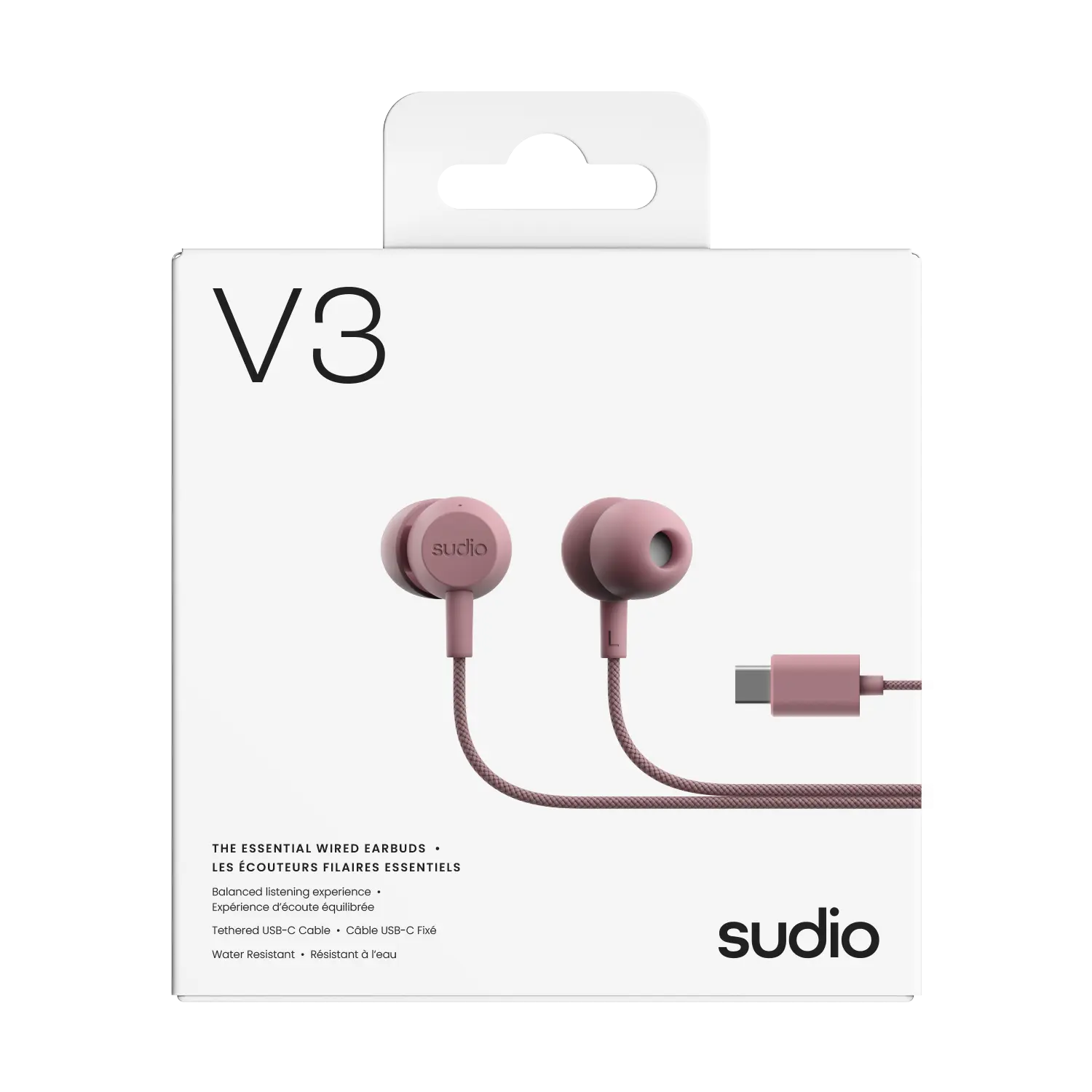 V3 Trådbundna Hörlurar USB-C Rosa