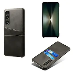 Sony Xperia 1 VII Snyggt skal med 2 kortfack, Svart