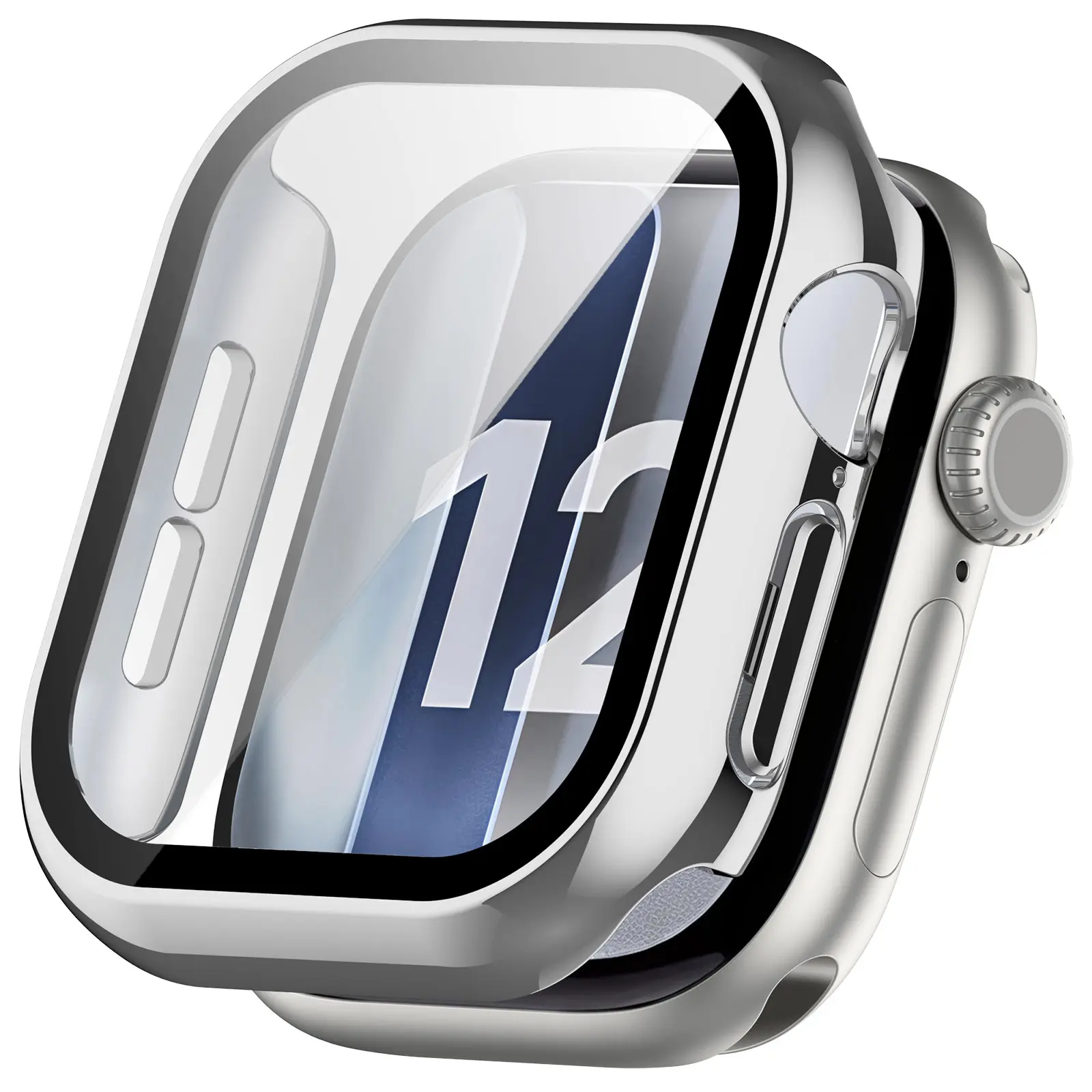 Full Cover Case Apple Watch Series 12 47mm Silver