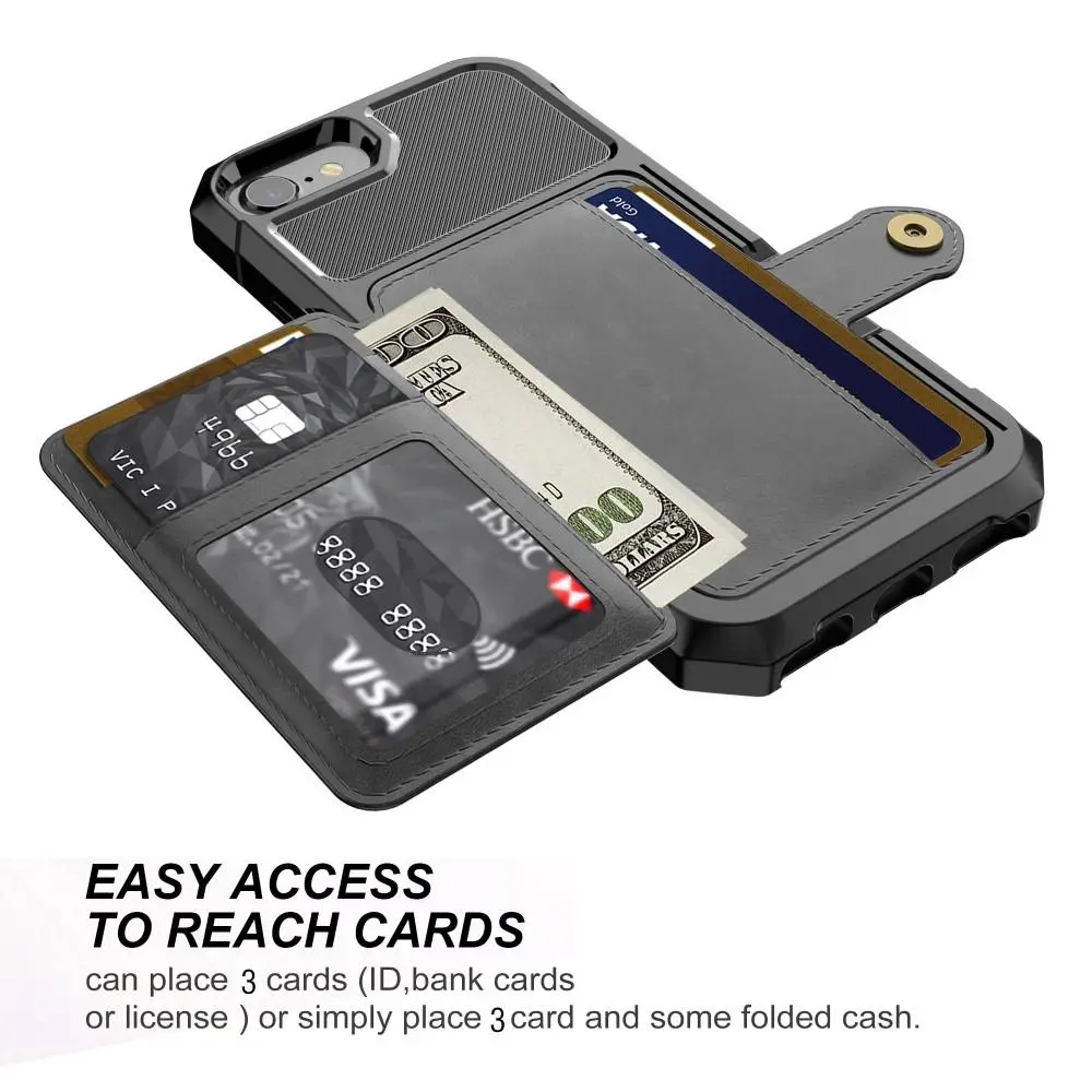 Tough Multi-slot Case iPhone 6/6S Svart