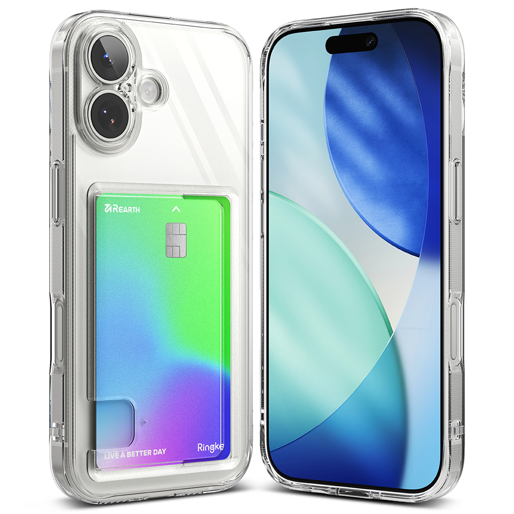 Ringke Fusion Card Case iPhone 17 Kirkas - Puhelimen kuoret - Paikat korteille
