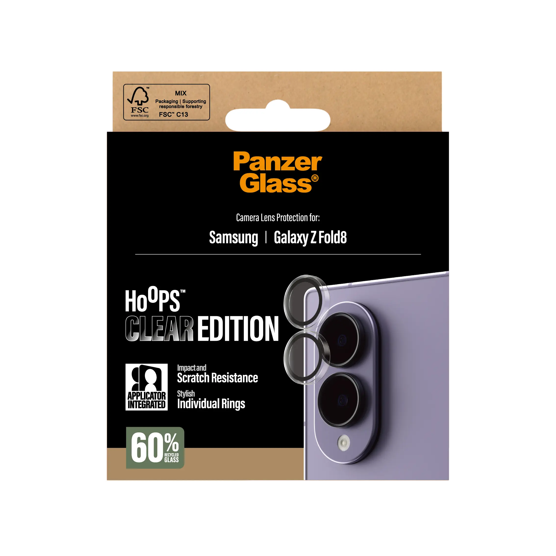 Samsung Galaxy Z Fold 8 Hoops Camera Lens Protector Genomskinlig