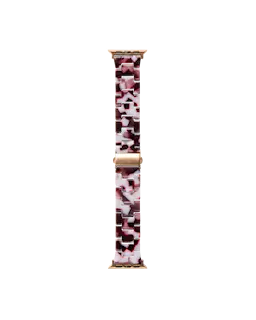 Apple Watch Series 8 41mm Luksuriøst resinarmbånd, Cherry Crush