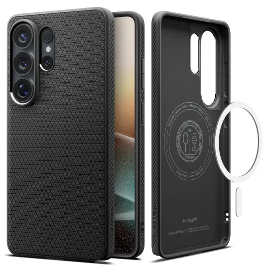 Samsung Galaxy S26 Ultra Case Liquid Air MagSafe Matte Black