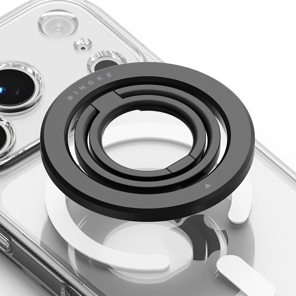 Dual Magnetic Smart Ring Black