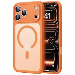 iPhone 17 Pro Classic Hybrid-deksel MagSafe, Frosted Orange