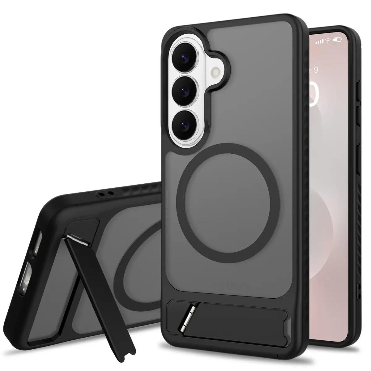 Magnetisk cover med stativ Samsung Galaxy S26 Sort