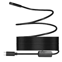 Vandtæt inspektionskamera 5m USB-C, Sort