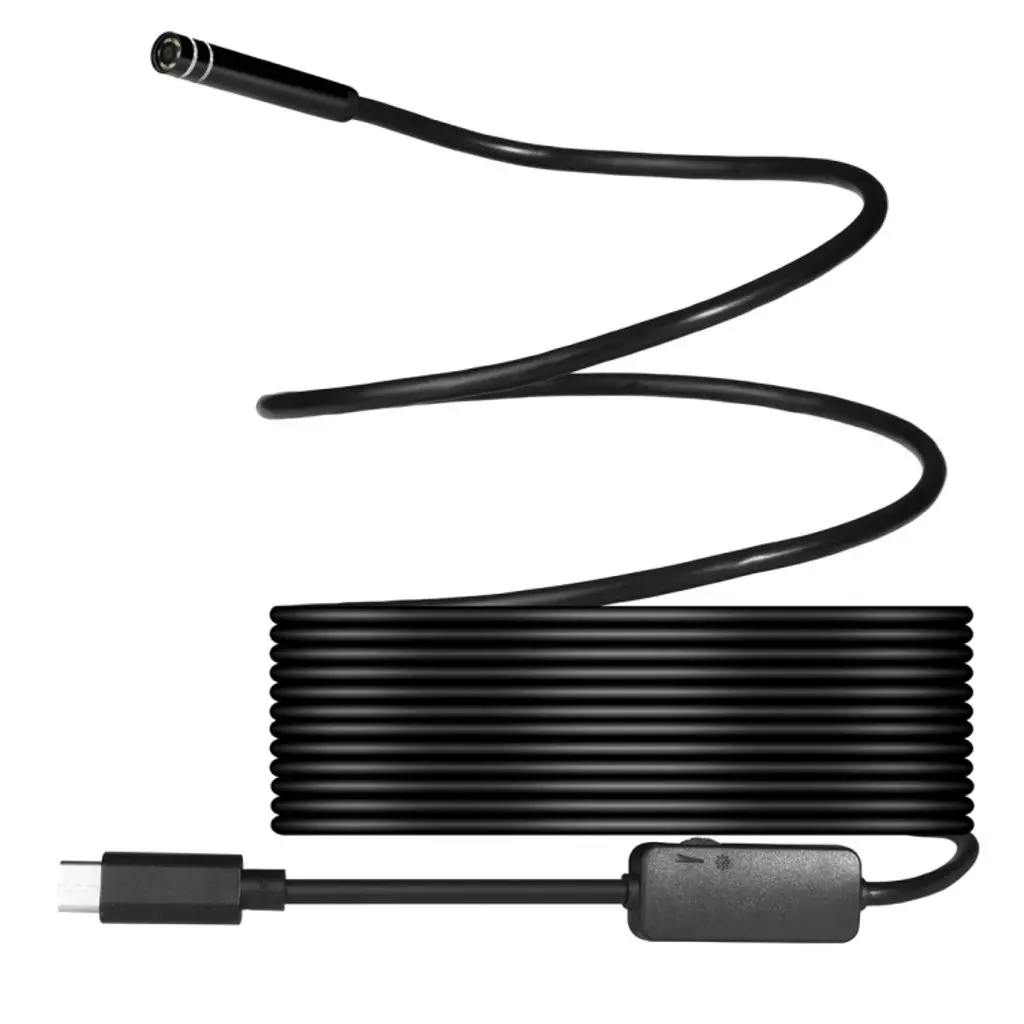 Vandtæt inspektionskamera 5m USB-C, Sort