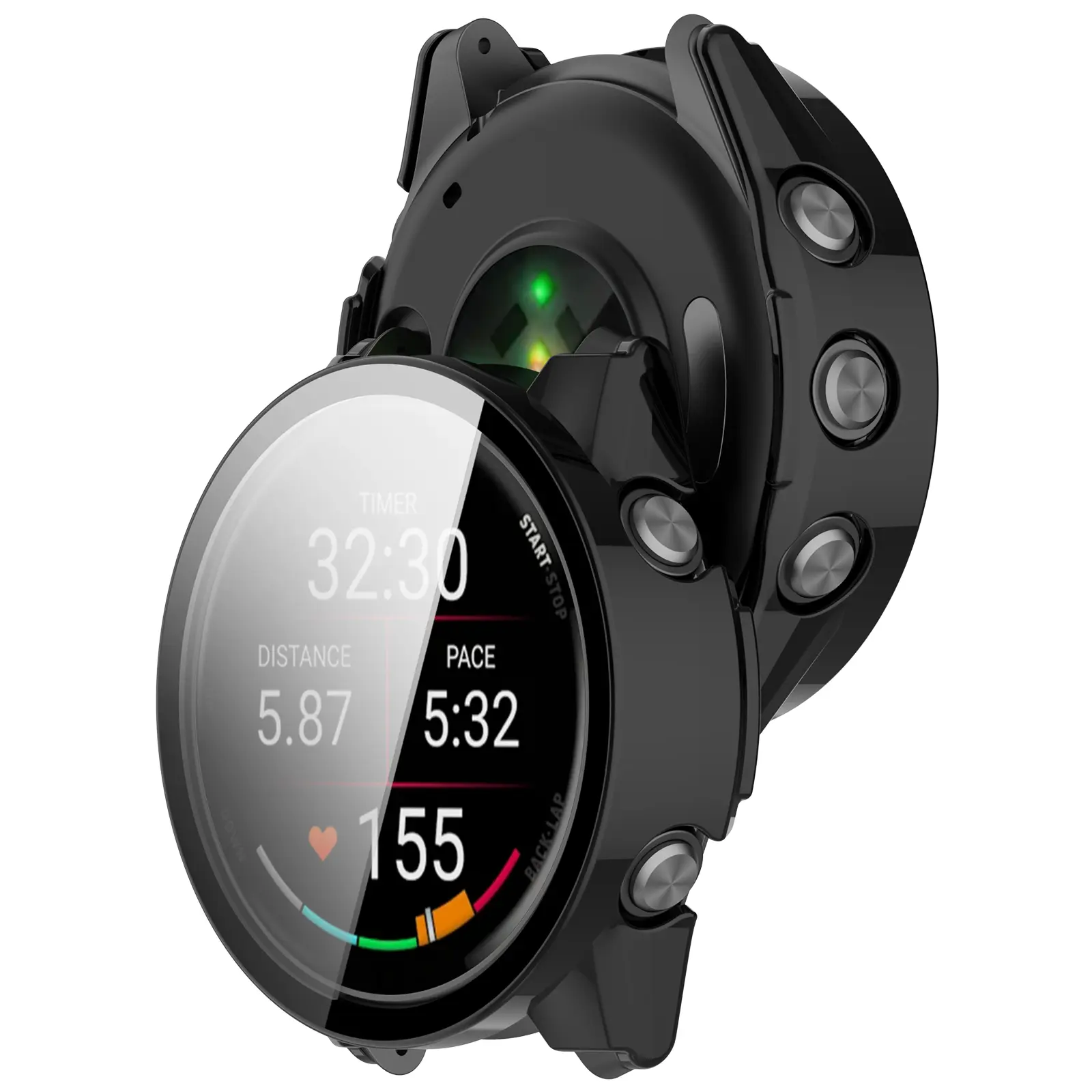 Full Cover Case Garmin Forerunner 170 Svart