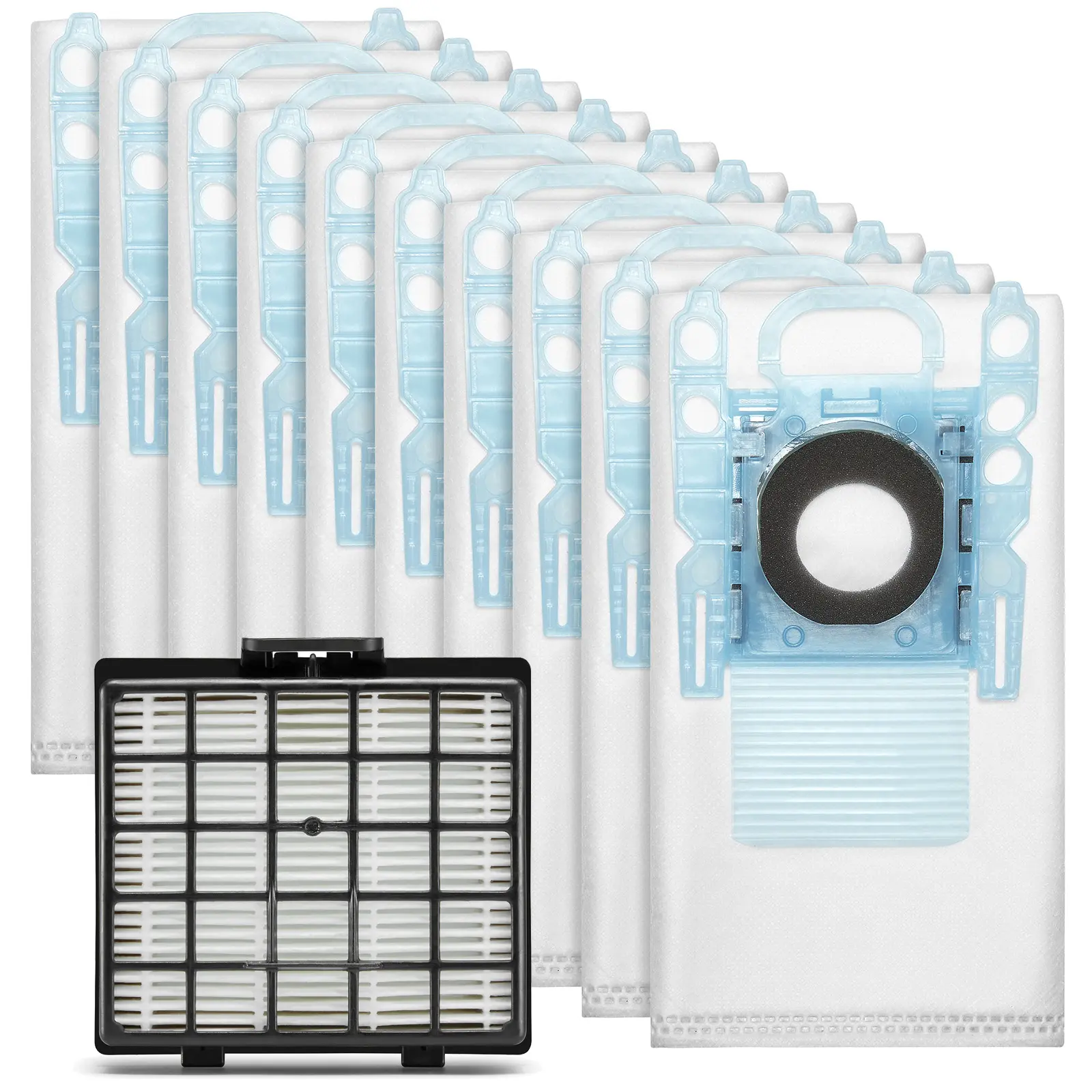 Rengøringspakke: Støvsugerposer 10 stk + HEPA-filter - passer til Bosch GL-30