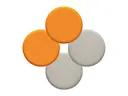 Freestyle Hörlurskuddar 4-pack, Beige/orange
