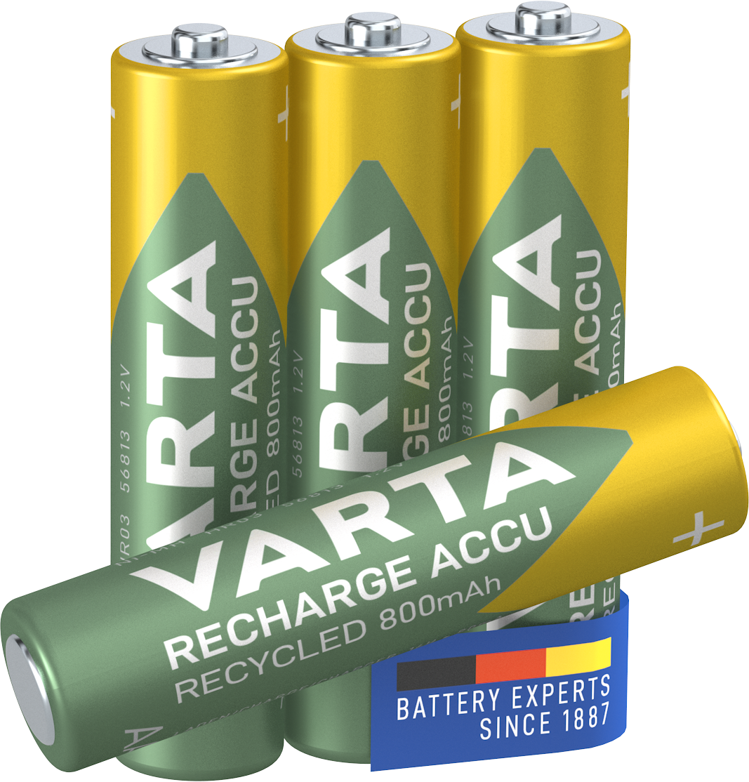 VARTA Oppladbart AAA-batteri HR03 1.2V 800mAh (4-pack)