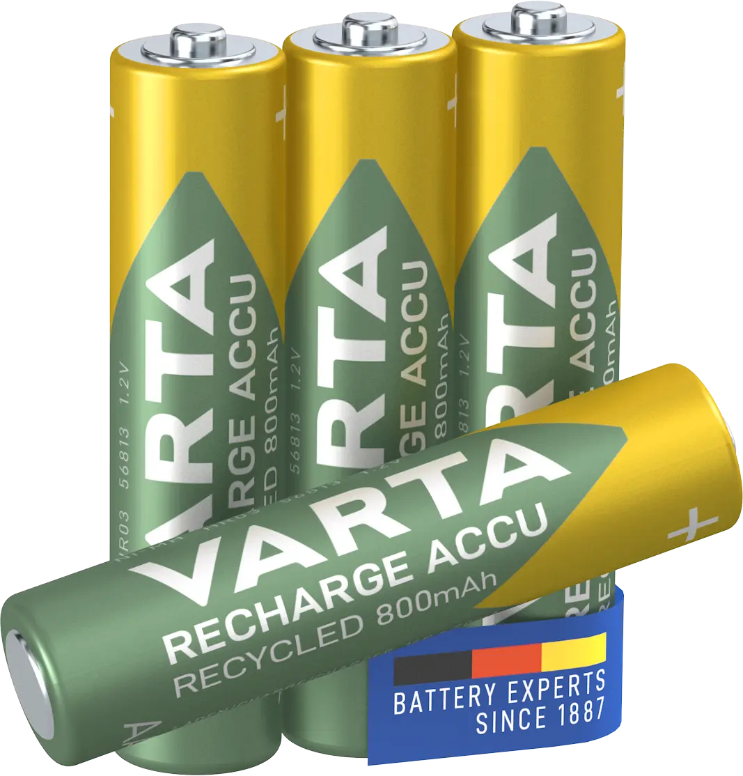 Uppladdningsbart AAA-batteri HR03 1.2V 800mAh (4-pack)