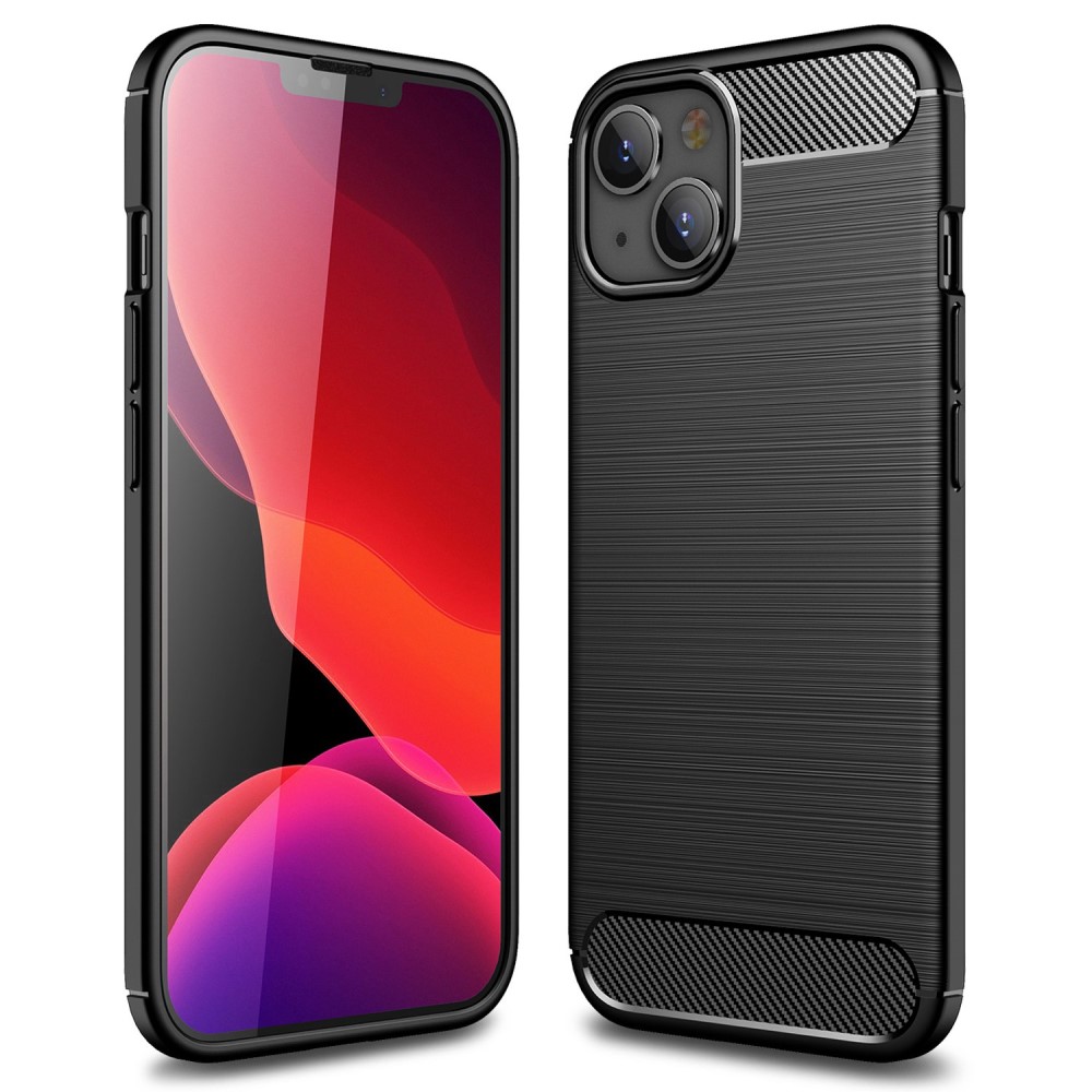 tectTech iPhone 14 Plus Deksel TPU Brushed Svart - Mobildeksel