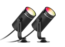 Smart RGB-hagebelysning 2-pakning, Svart