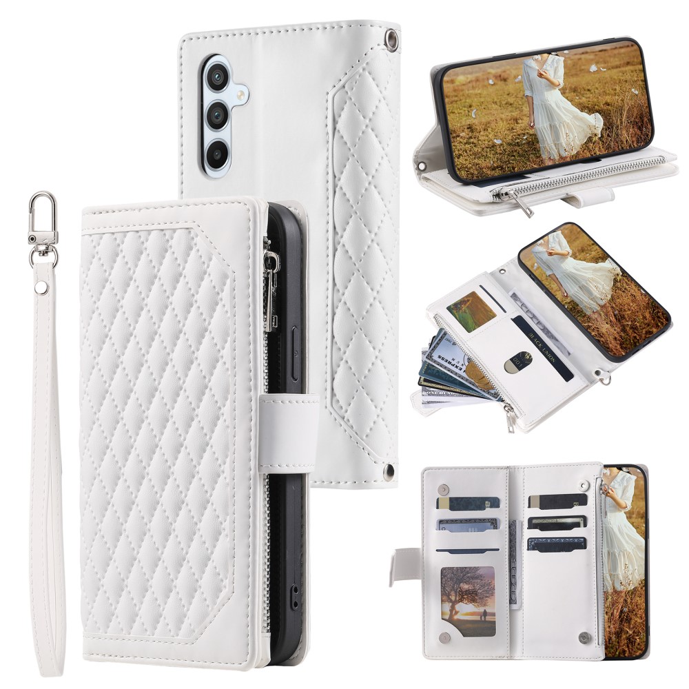 Samsung Galaxy S25 Plus Vattert lommebokveske, Hvit