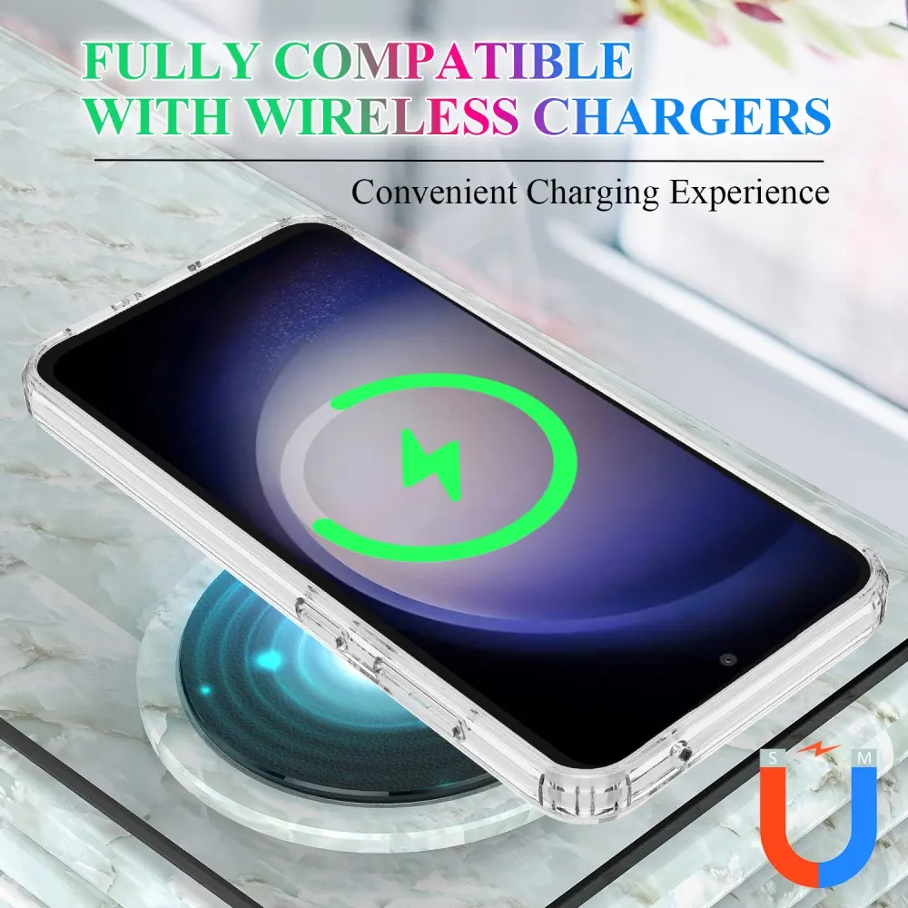 Hybridskal MagSafe Samsung Galaxy S23 FE Genomskinlig