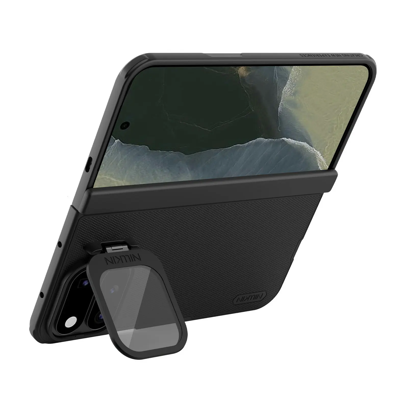 Super Frosted Shield Prop Magnetic Case Google Pixel 11 Pro Fold Svart