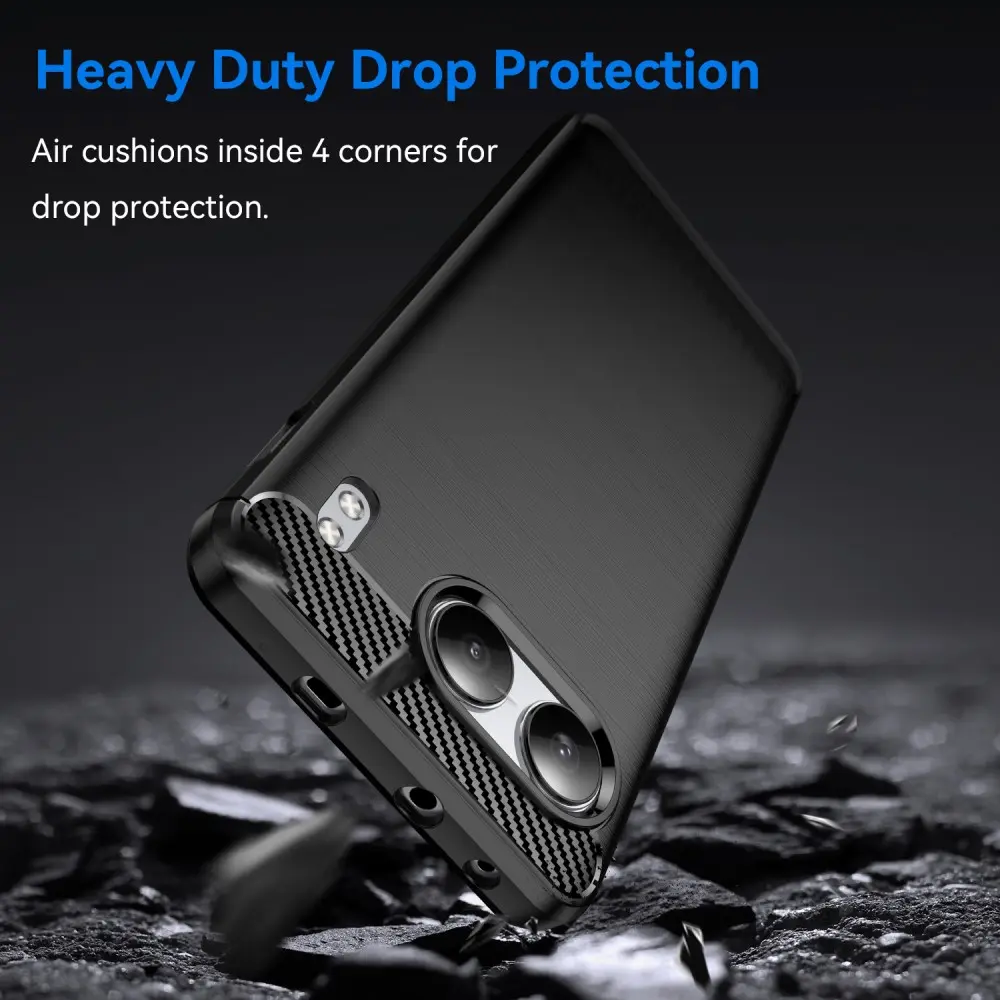  OnePlus Nord 4 Skal TPU Brushed Svart