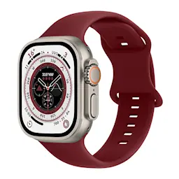 Apple Watch Series 7 45mm Armbånd i silikone, Bordeaux
