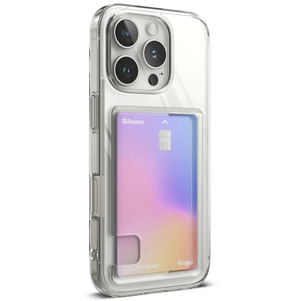 Fusion Card Case iPhone 16 Pro Genomskinlig