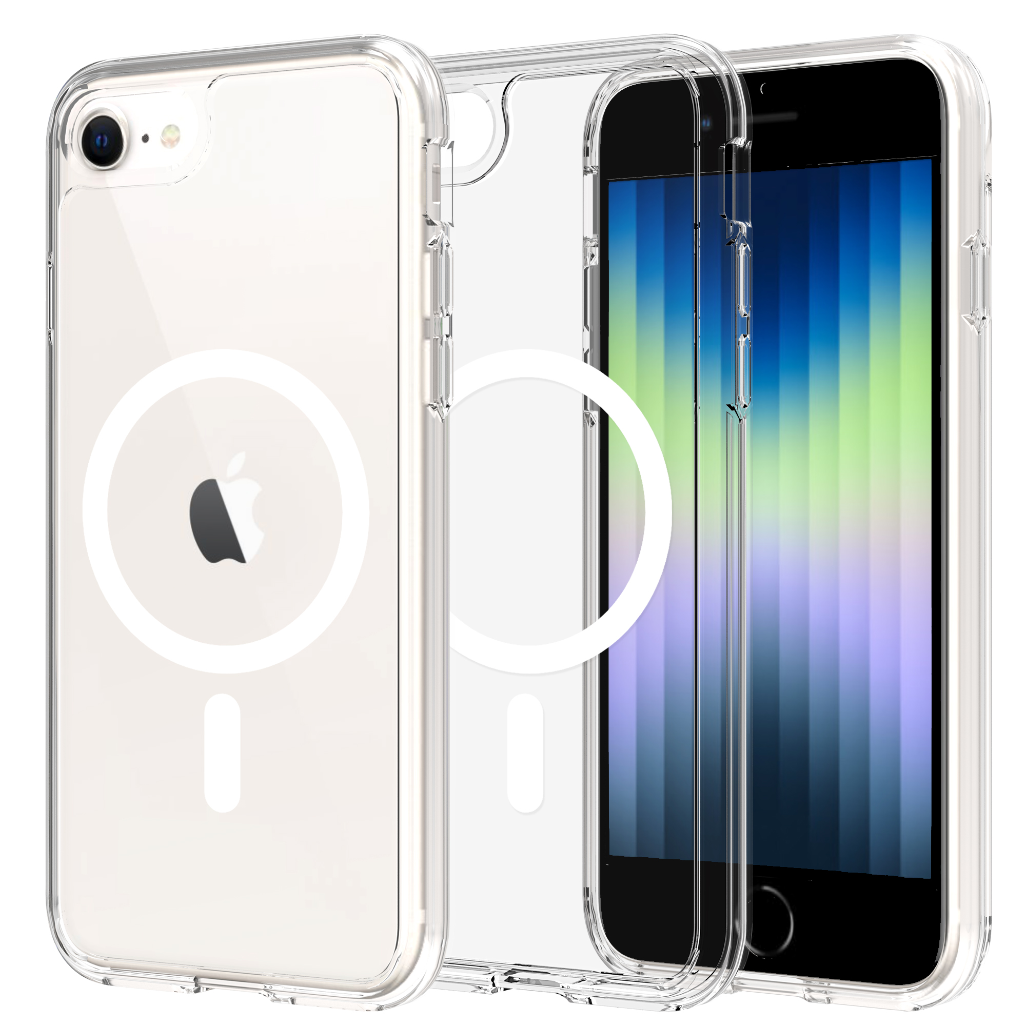 Mobique Hybridikuori MagSafe iPhone SE 2022 Kirkas