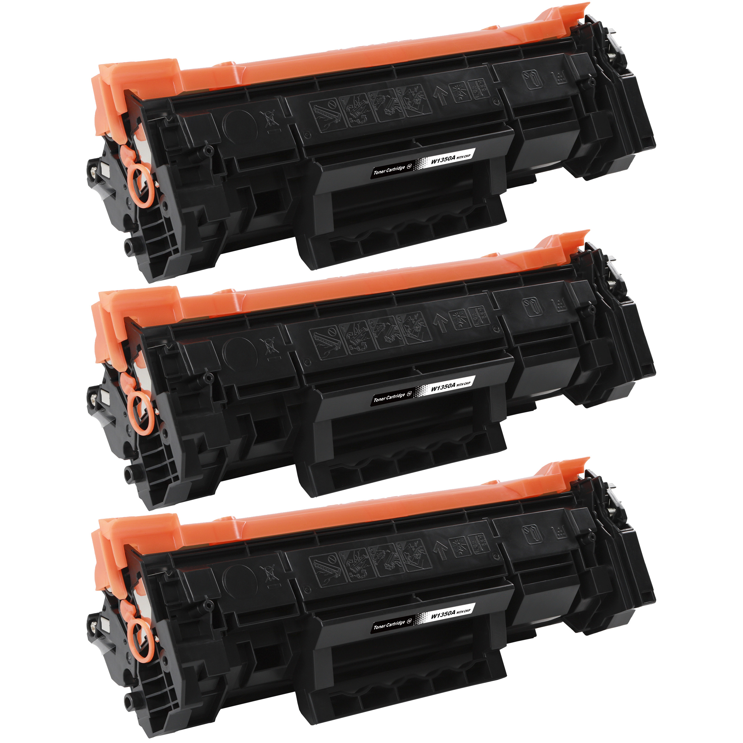 3-pack Toner HP LaserJet MFP M234sdn - ersätter HP 135A / W1350A, Svart, 1100 sidor