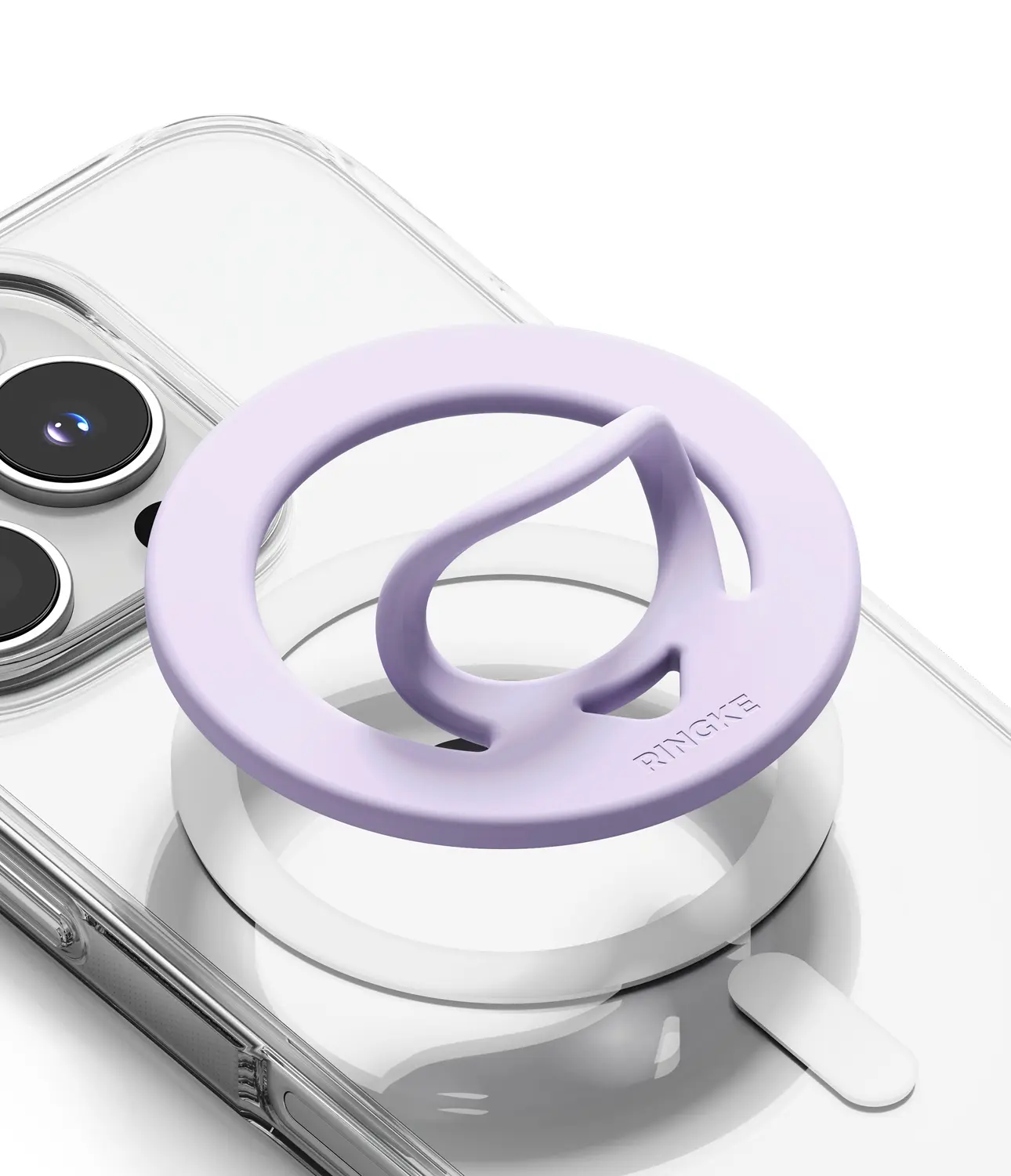 Dual magnetisk ring i silikon, Lavender
