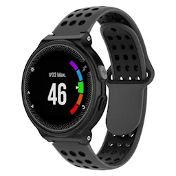 Silikonearmbånd Sport Garmin Forerunner 235/Forerunner 735 XT Grå