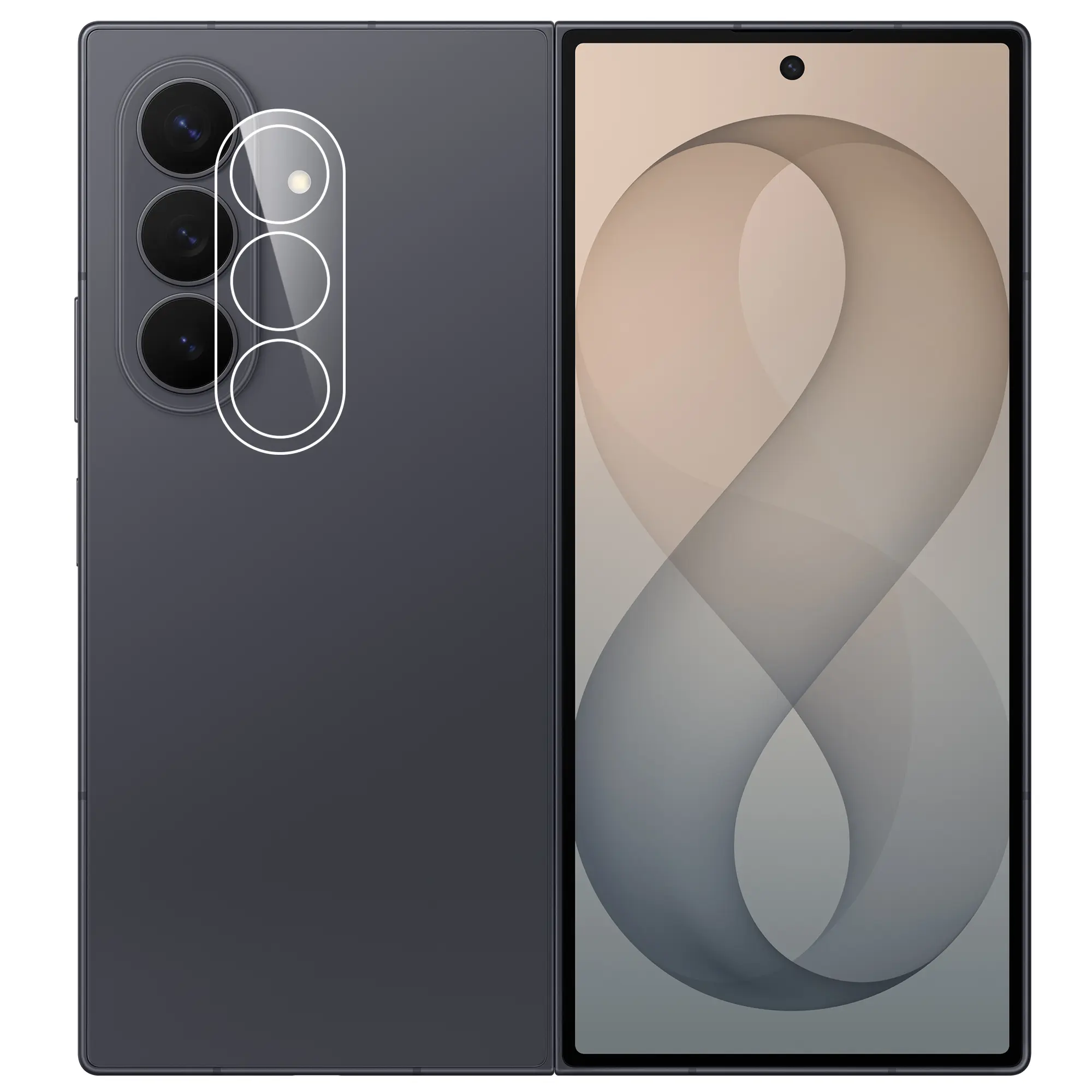 Härdat Glas Linsskydd Samsung Galaxy Z Fold 8 Ultra