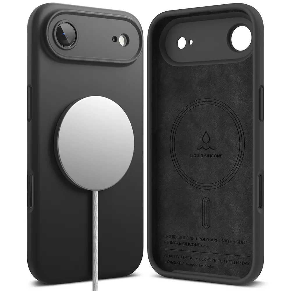 Silicone Magnetic Case iPhone Air Black