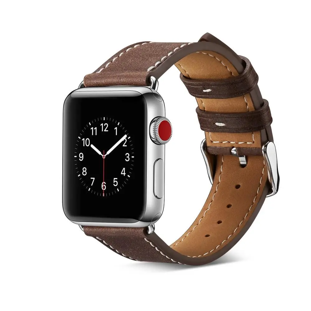 Läderarmband Apple Watch Ultra 49mm 4th Gen Brun
