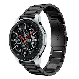 Samsung Galaxy Watch 46mm Stilrent länkarmband i metall, Svart