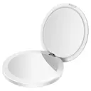 Liten lommespeil med LED-belysning, Hvit