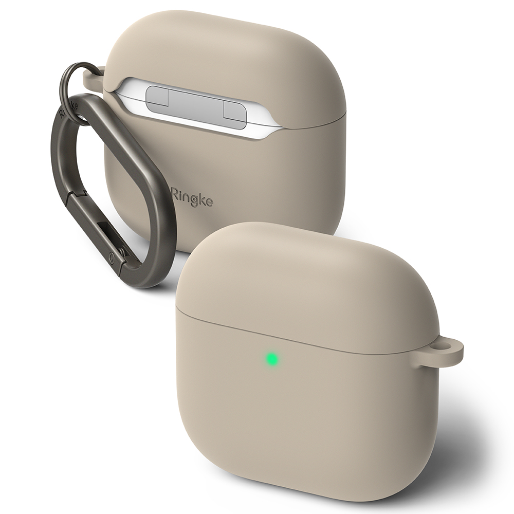 Ringke Apple AirPods 4 Silikondeksel, Stone