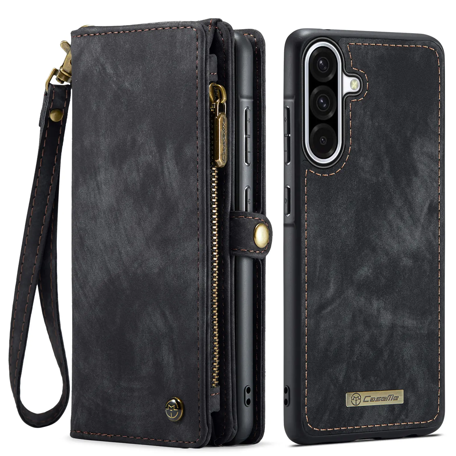 Multi-slot Plånboksfodral Samsung Galaxy A17 Grå