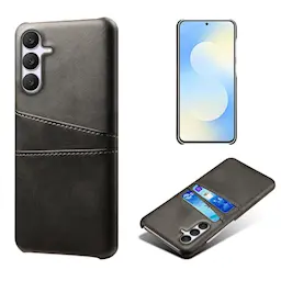 Samsung Galaxy S25 FE Stilig deksel med 2 kortlommer, Svart