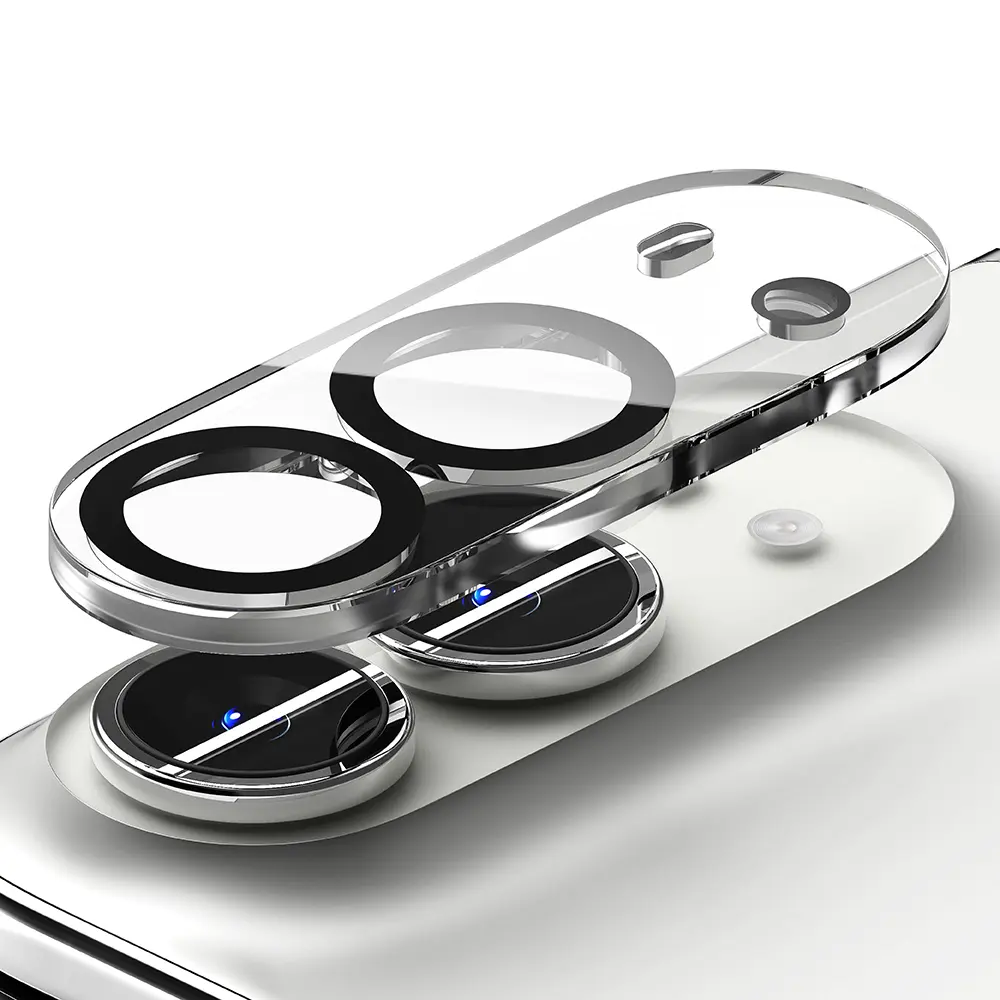 iPhone Duo Kameraskydd i glas (2-pack)