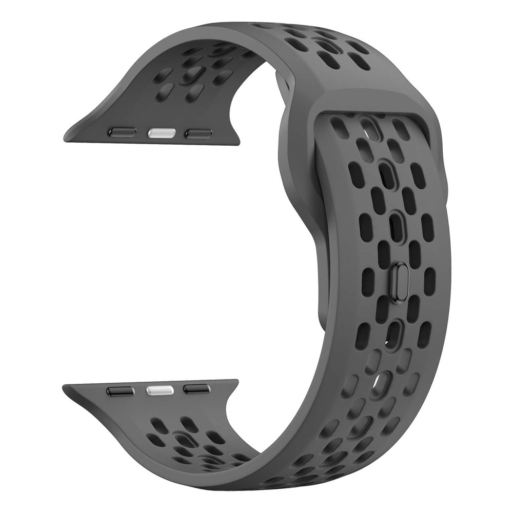 Apple Watch Series 8 45mm Reim Sport Silikon Mørk grå