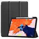 Apple iPad Pro 12.9 4th Gen (2020) Etui Tri-fold med Pencil-holder Sort