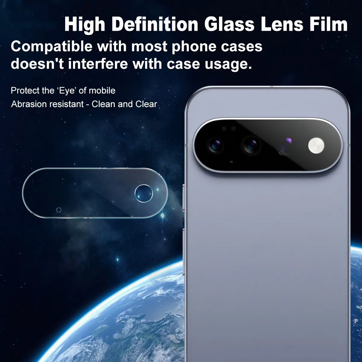 Härdat Glas Kameraskydd Google Pixel 11 Pro transparent