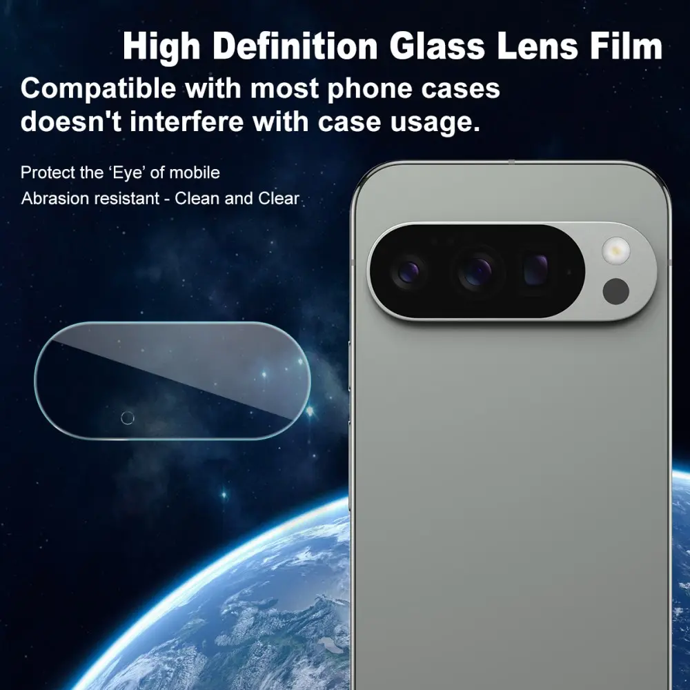Härdat Glas 0.2mm Linsskydd Google Pixel 10 Pro Genomskinlig