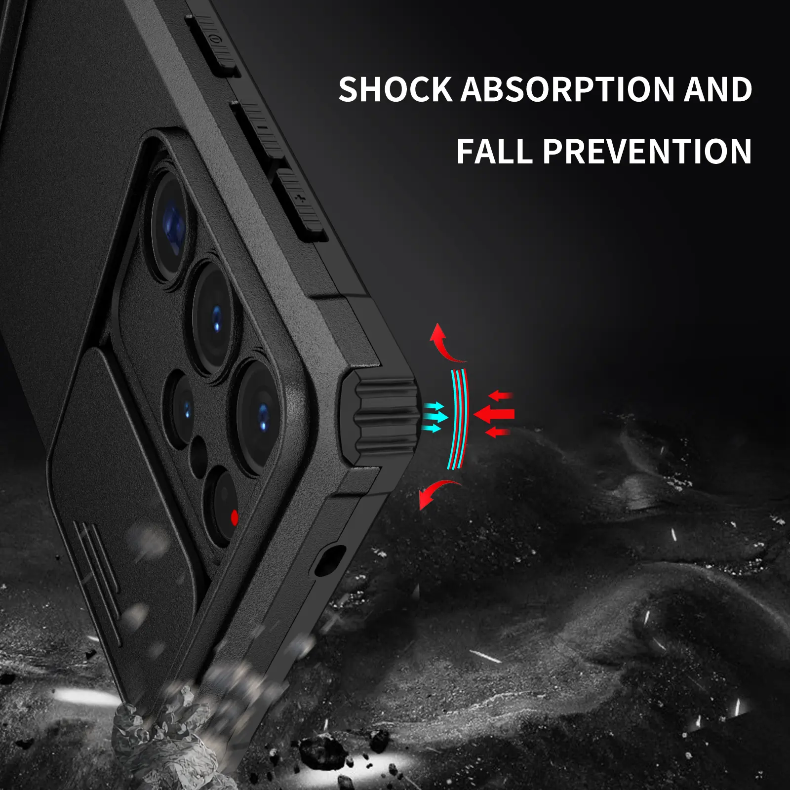 Samsung Galaxy S27 Ultra Kickstand Skal Kameraskydd Svart