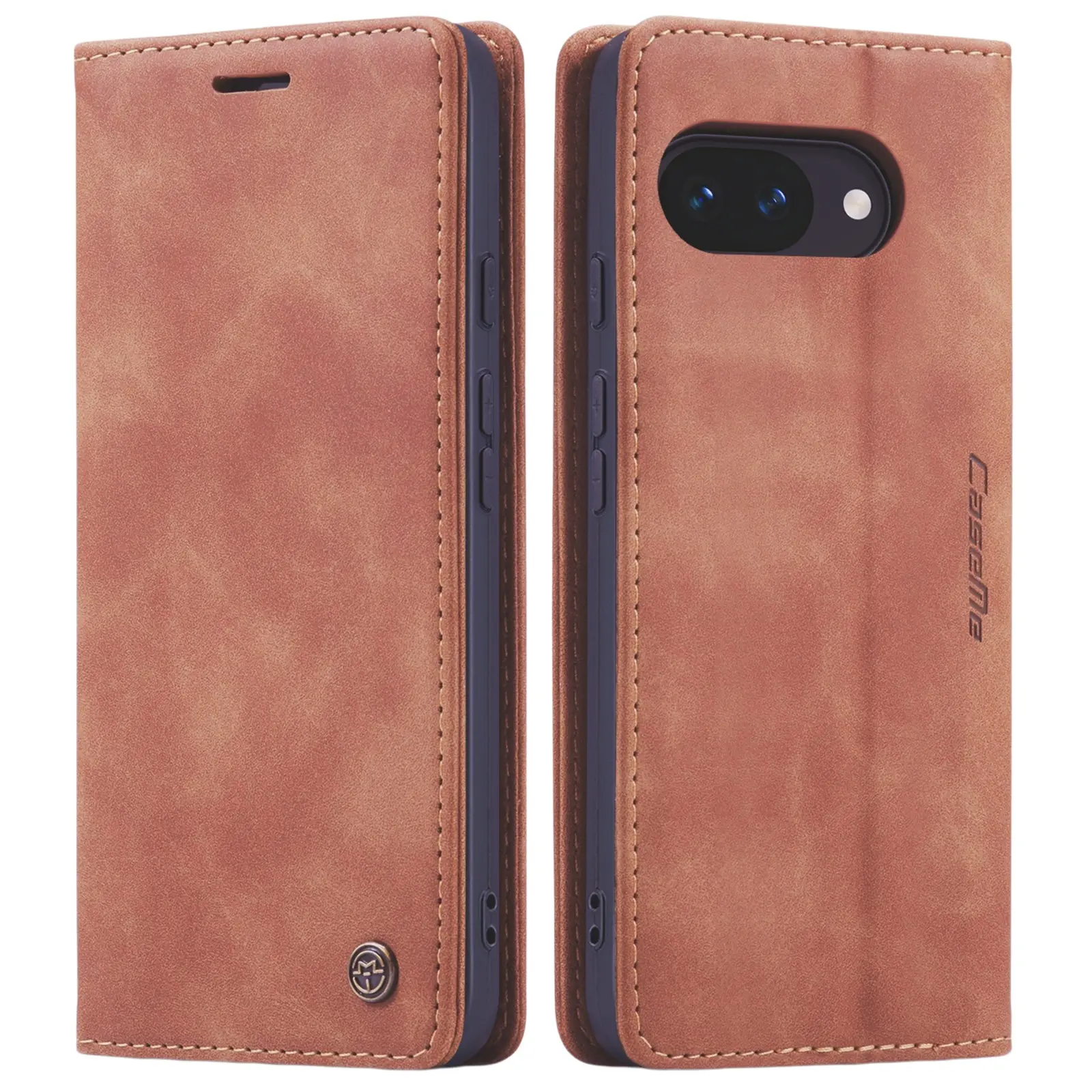 Slim Plånboksfodral Google Pixel 9a Brun