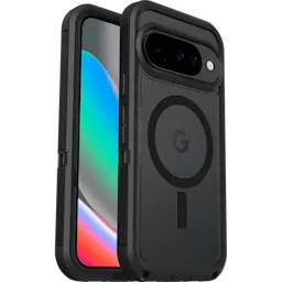 Google Pixel 10 Defender Pro XT-suojakuori PixelSnapilla, Musta/läpinäkyvä