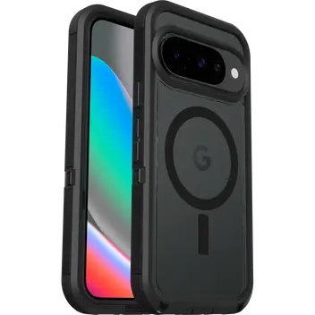 Google Pixel 10 Pro Defender Pro XT robust cover med PixelSnap, Sort/gennemsigtig