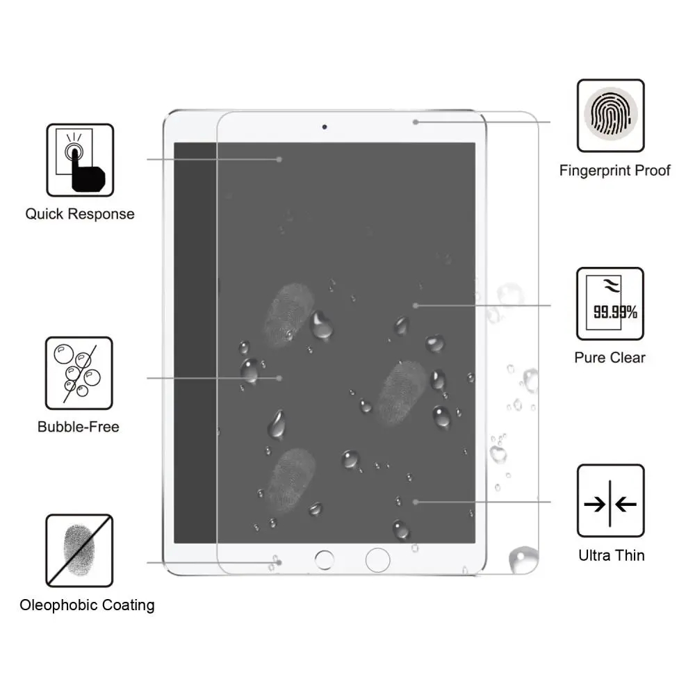 Härdat Glas 0.3mm Skärmskydd Apple iPad Pro 10.5 2nd Gen (2017)
