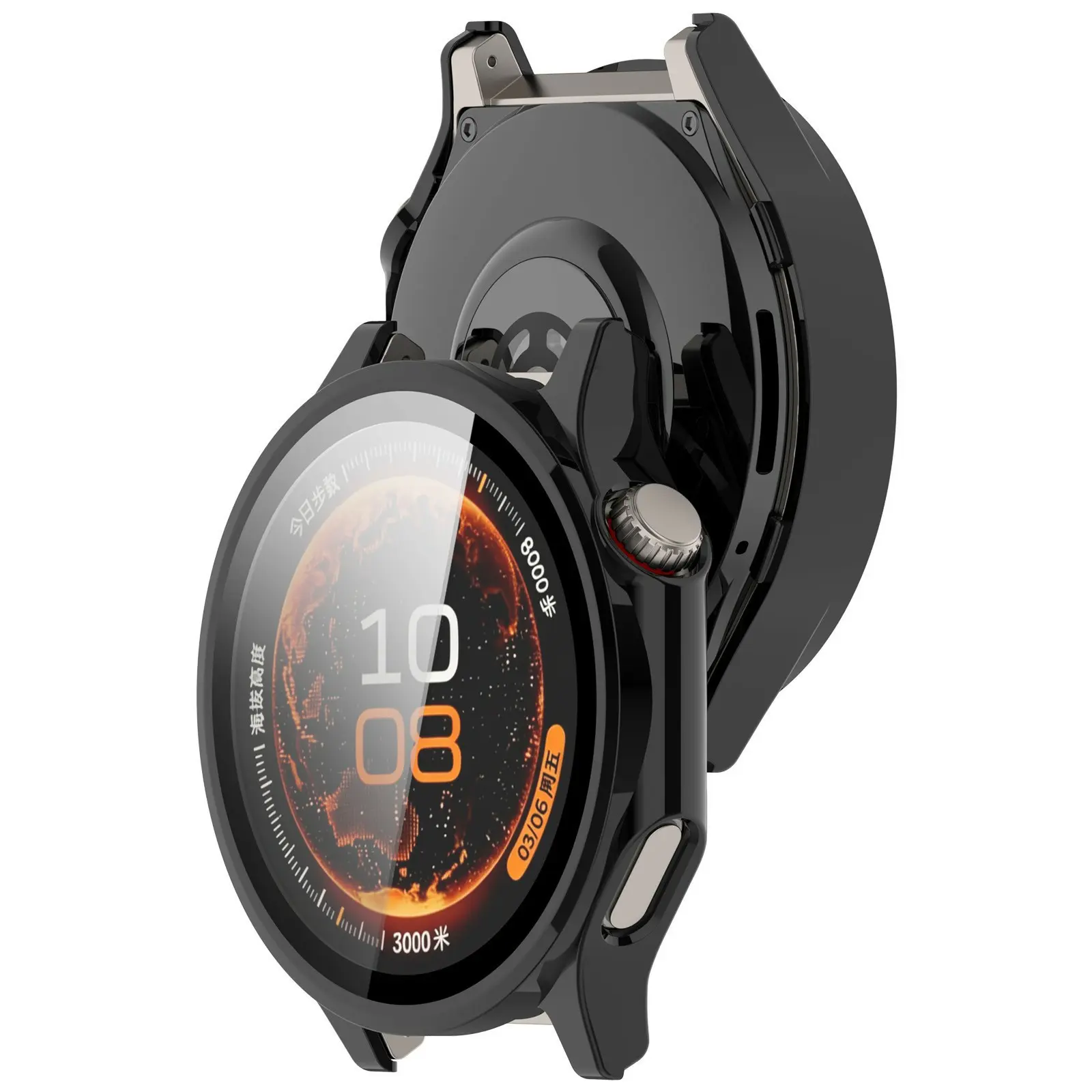 Full Cover Case  OnePlus Watch 4 Svart