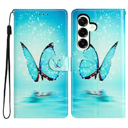 Mobilfodral Samsung Galaxy A27 blå fjärilar